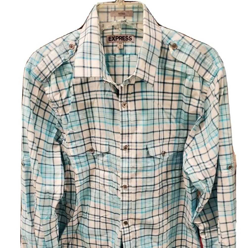 EXPRESS MEN Long sleeve shirt Sz L Fitted